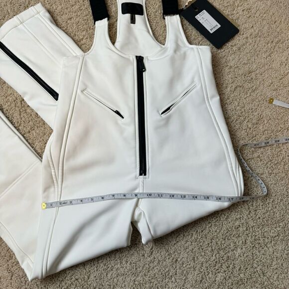 GOLDBERGH WOMEN'S PHOEBE SALOPETTE SKI BIB WHITE BLACK SIZE 10 NWT - Picture 4 of 10